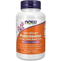 Now Foods Policosanol 40 mg Extra Strength 90 kapslí