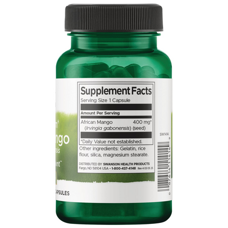 Swanson Africké Mango (Irvingia Gabonensis) 400 mg 60 kapslí