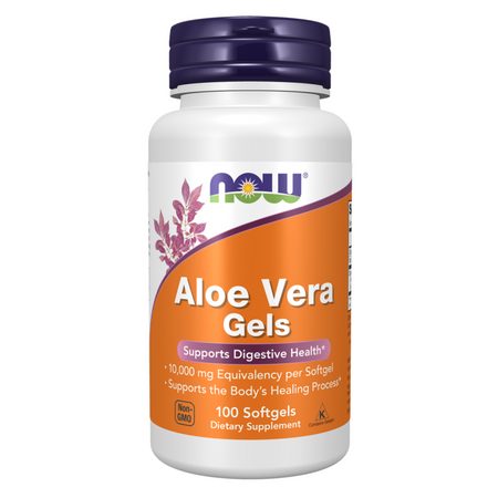 Now Foods Aloe Vera 10000 mg Gels 100 kapslí