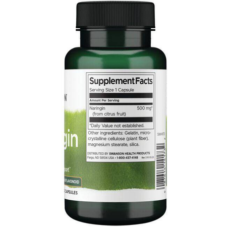 Swanson Naringin 500 mg 60 kapslí