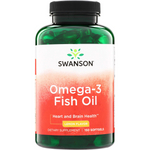 Swanson Omega-3 Fish Oil 180 EPA / 120 DHA 150 kapslí