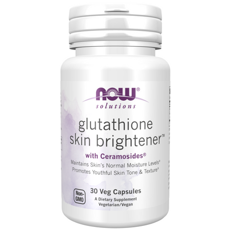 Now Foods Glutathione Skin Brightener + Ceramosides 30 veg kapslí