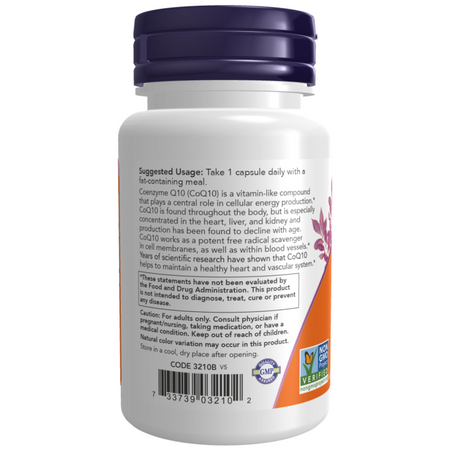 Now Foods Koenzym Q10 100 mg Hloh 90 kapslí