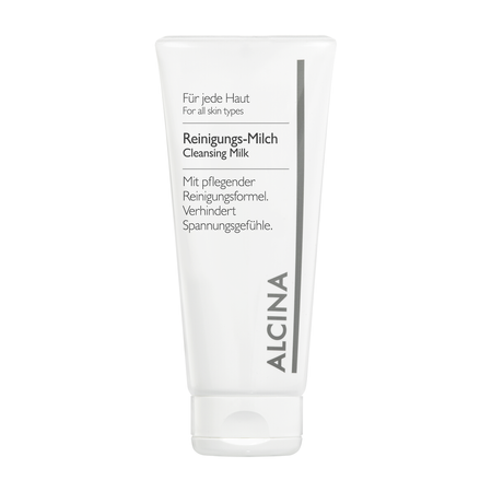 ALCINA For all skin types Cleansing Milk – čisticí mléko na obličej s olejem z hroznových jader pro suchou pleť, 150 ml