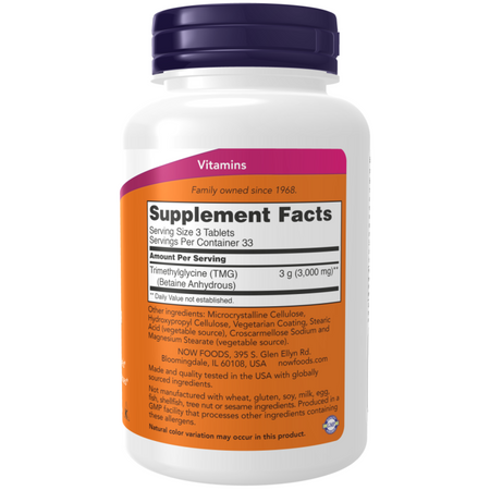 Now Foods TMG 1000 mg 100 tablet