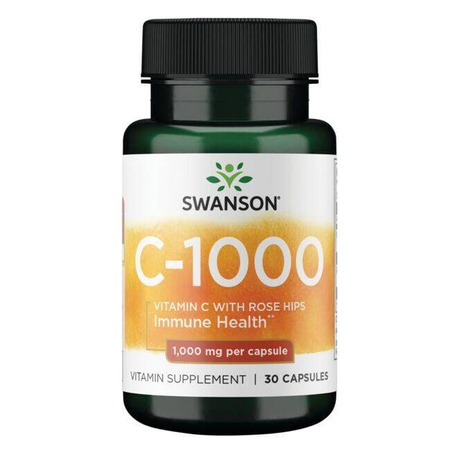Swanson Vitamín C 1000 mg s Šípkem 30 veg kapslí
