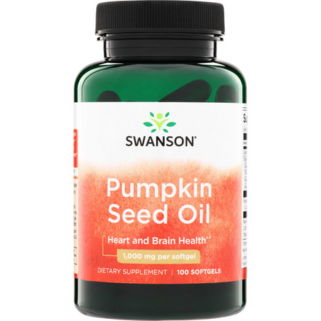 Swanson Dýňový Olej (Pumpkin Seed Oil) 1000 mg 100 kapslí
