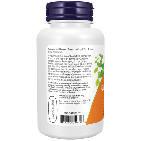 Now Foods Turmeric Curcumin Gels 60 kapslí