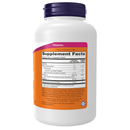 Now Foods Vitamin C-500 Orange 100 tablet
