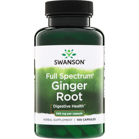 Swanson Zázvor (Ginger Root) 540 mg 100 kapslí