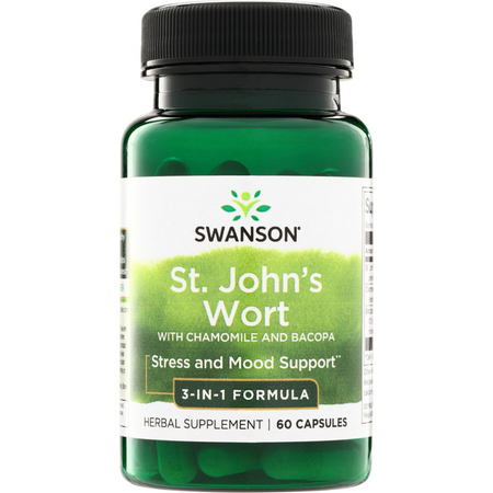 Swanson Třezalka (St. John's Wort) Triple Complex 60 kapsli