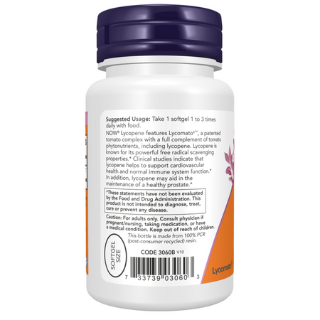 Now Foods Lykopen 10 mg 60 kapslí