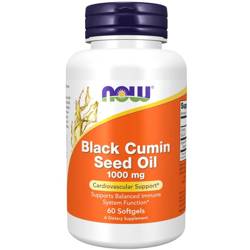 Now Foods Black Cumin Seed Oil 1000 mg 60 kapslí
