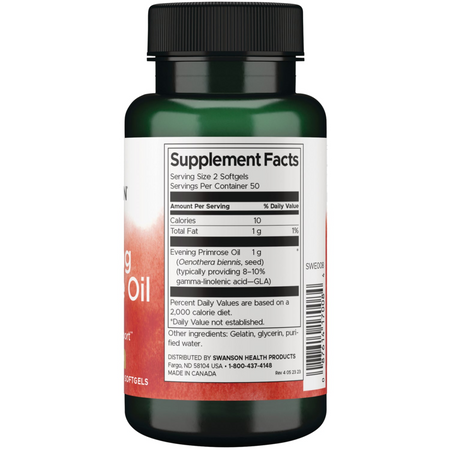 Swanson Pupalkový Olej (Evening Primrose Oil) 500 mg 100 kapslí