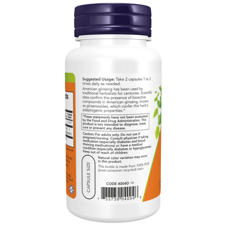 Now Foods American Ginseng Extract 100 kapslí