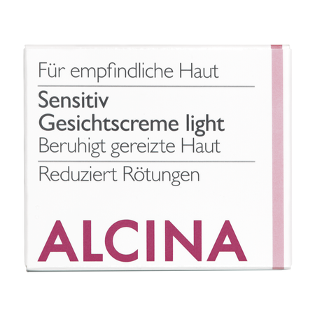 ALCINA For sensitive skin Sensitive Facial Cream Light – zklidňující pleťový krém (light) pro citlivou pleť, 50 ml