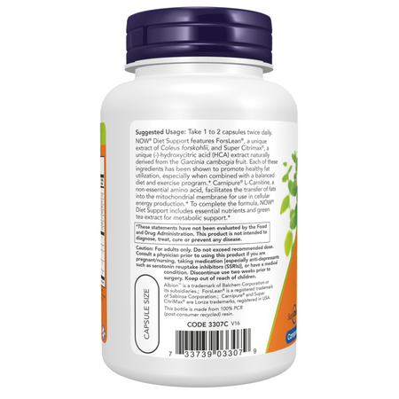 Now Foods Diet Support 120 veg kapslí