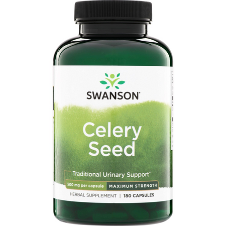 Swanson Celer (Celery Seed) 500 mg 180 kapslí