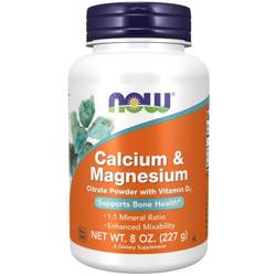 Now Foods Calcium & Magnesium Powder 227 g