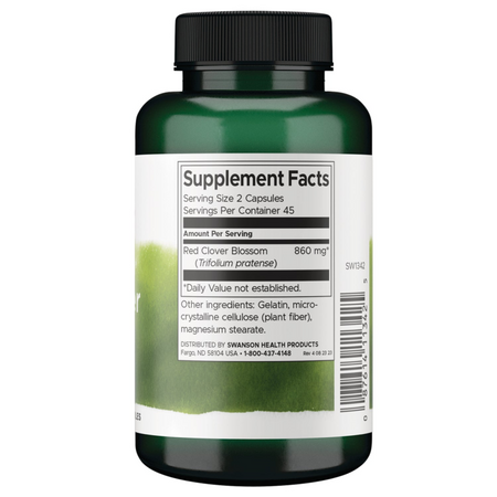 Swanson Full Spectrum Red Clover Blossom 430 mg 90 kapslí