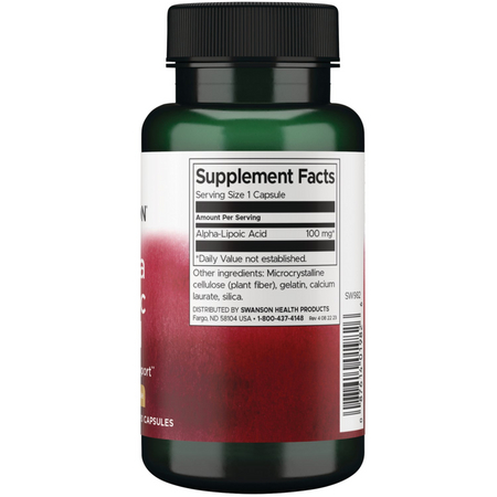Swanson Kyselina Alfa Lipoová 100 mg 120 kapslí