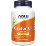 Now Foods Ricinový Olej (Castor Oil) 650 mg 120 kapslí