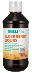 Now Foods Elderberry Liquid for Kids 237 ml tekutý