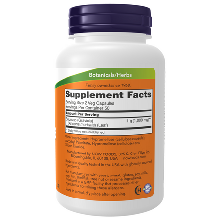 Now Foods Graviola 500 mg 100 kapslí