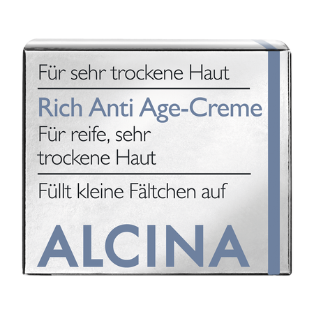 ALCINA For dry skin Rich Anti-Age Cream – bohatý protistárnoucí krém pro zralou, velmi suchou pleť, 50 ml