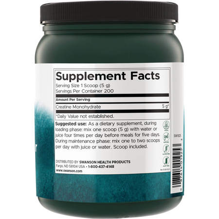 Swanson Creatine Monohydrate Pudr 1000 g
