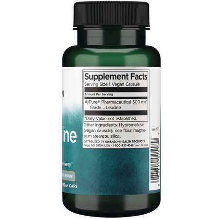 Swanson AjiPure L-Leucine 500 mg 60 kapslí