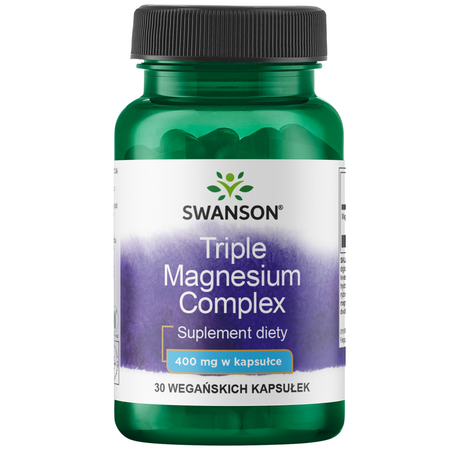 Swanson Triple Magnesium Complex 400 mg 30 kapslí
