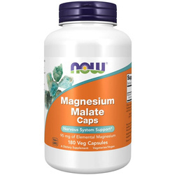 Now Foods Magnesium Malate (Malát Hořčíku) 180 kapslí