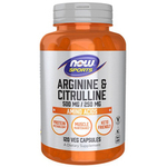 Now Foods Arginine 500 mg Citrulline 250 mg 120 veg kapslí