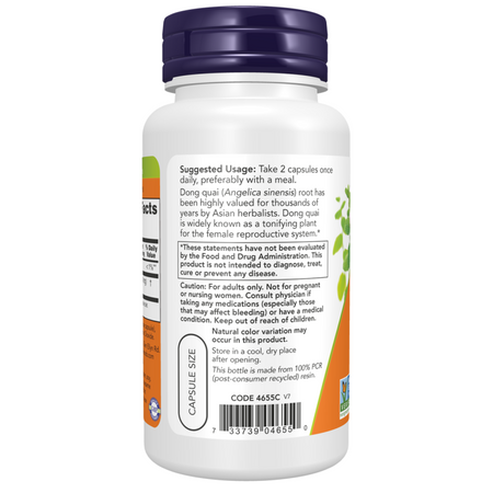 Now Foods Andělika Čínská (Dong Quai) 520 mg 100 kapslí