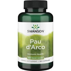 Swanson Pau d'Arco 500 mg 100 kapslí