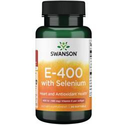 Swanson Vitamín E 400 iu i Selén 50 mcg 90 kapslí