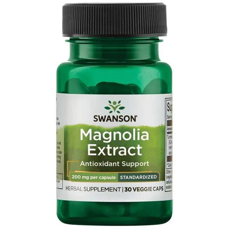 Swanson Magnólie Lékařský 200 mg Extract 30 kapslí