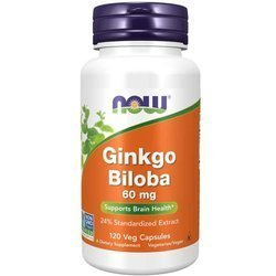 Now Foods Jinan (Ginkgo Biloba) 60 mg 120 kapslí