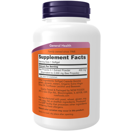 Now Foods Propolis 2000 5:1 Extract 90 kapslí