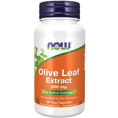 Now Foods Olive Leaf 500 mg Extract 60 kapslí