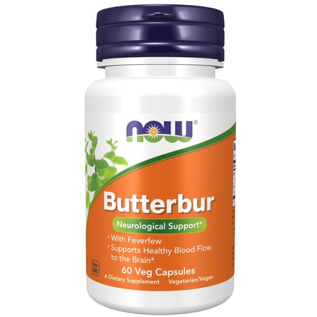 Now Foods Butterbur 75 mg 60 kapslí