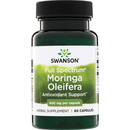 Swanson Moringa Olejodárná (Moringa Oleifera) 400 mg 60 kapslí