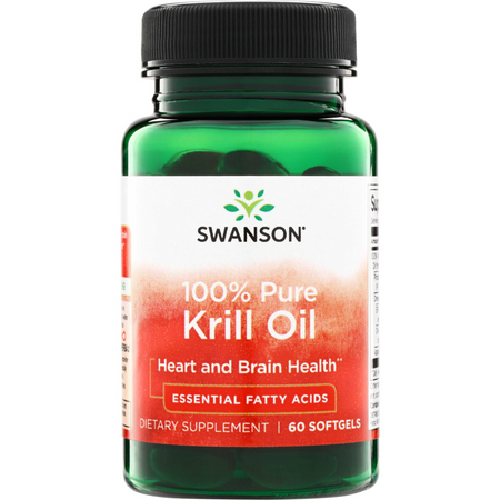 Swanson Krillový Olej (Krill Oil) 500 mg 60 kapslí