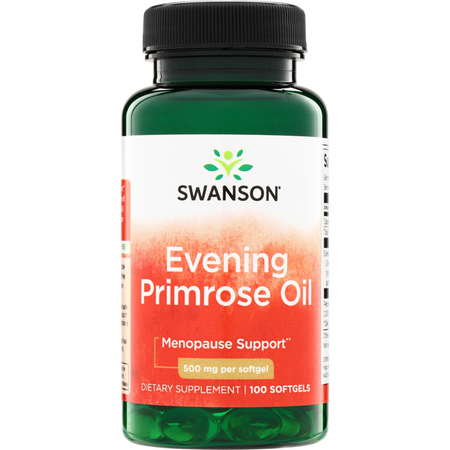 Swanson Pupalkový Olej (Evening Primrose Oil) 500 mg 100 kapslí