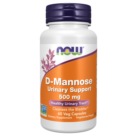 Now Foods D-Mannose Urinary Support 500 mg 60 kapslí