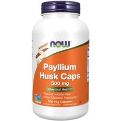 Now Foods Psyllium Husk Caps 500 mg 500 kapslí