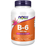 Now Foods Vitamín B6 100 mg 250 kapslí