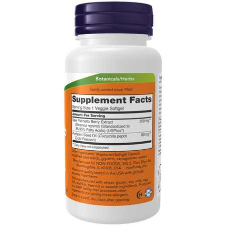 Now Foods Saw Palmetto Extract 320 mg 90 veg kapslí