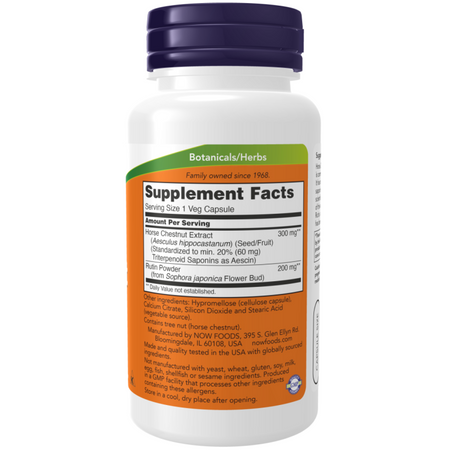 Now Foods Horse Chestnut Extract 300 mg 90 kapslí